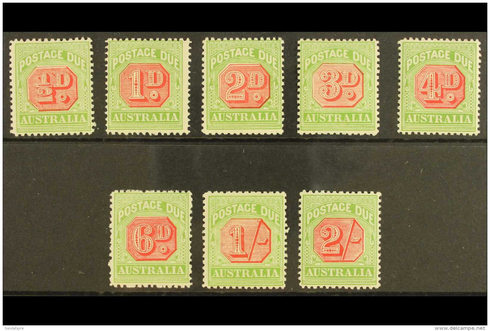 POSTAGE DUES 1909-11 Perf 12x12&frac12; Complete Set To 2s, SG D63/70, Fine Mint, Very Fresh. (8 Stamps) For More... - Other & Unclassified