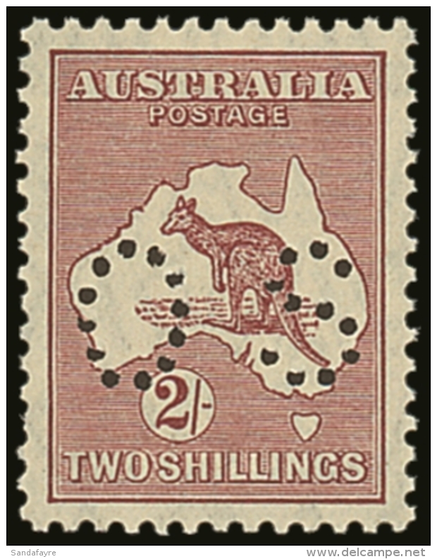 OFFICIAL 1929-30 2s Maroon Kangaroo, SG O117, Very Fine Never Hinged Mint, Nice Centering, Very Fresh. For More... - Other & Unclassified