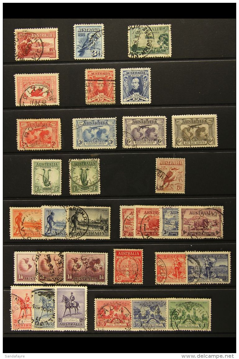 1926-26 USED COLLECTION A Good To Fine Used Group Which Includes 1930 Sturt Set, 1931 Kingsford-Smith Complete Set... - Other & Unclassified