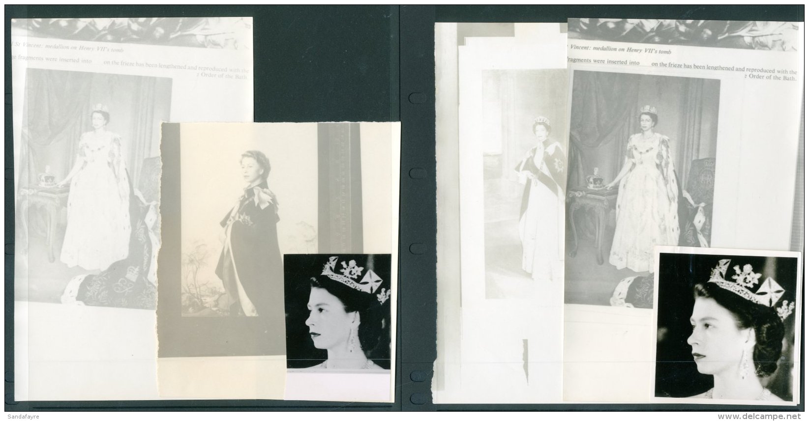 QUEEN ELIZABETH II PHOTO'S A Delightful Group Of Photographs Of HM The Queen Incl Annigoni,  Various Full Lengths,... - Unclassified