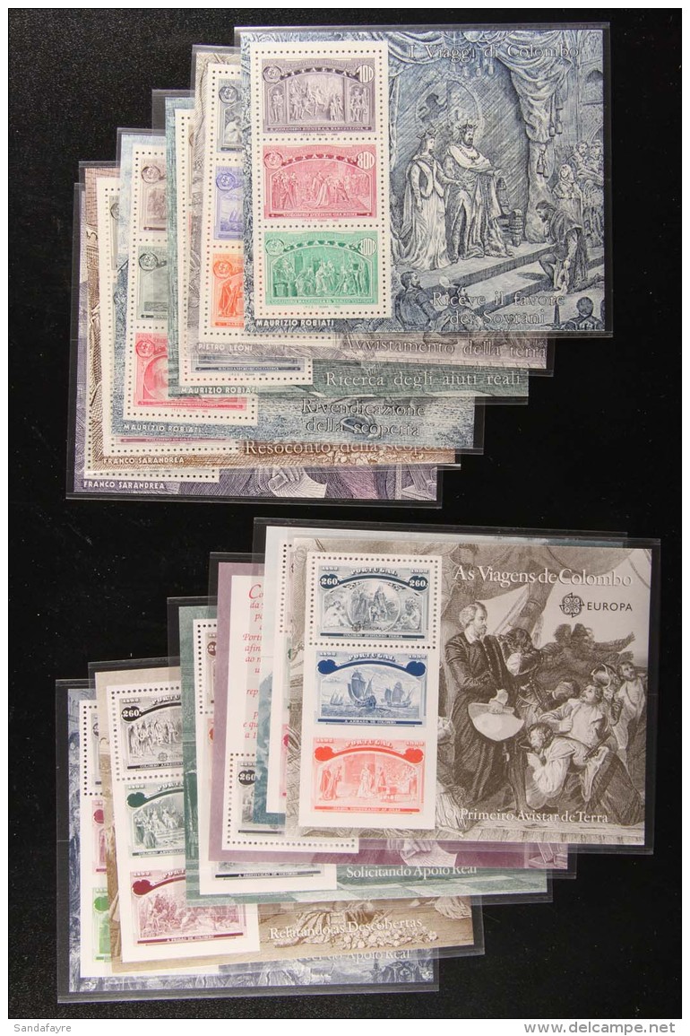 COLUMBUS 500th Anniversary Of Discovery Of America Miniature Sheet Collection. We See 4 Complete Sets Of 6 Sheets... - Unclassified