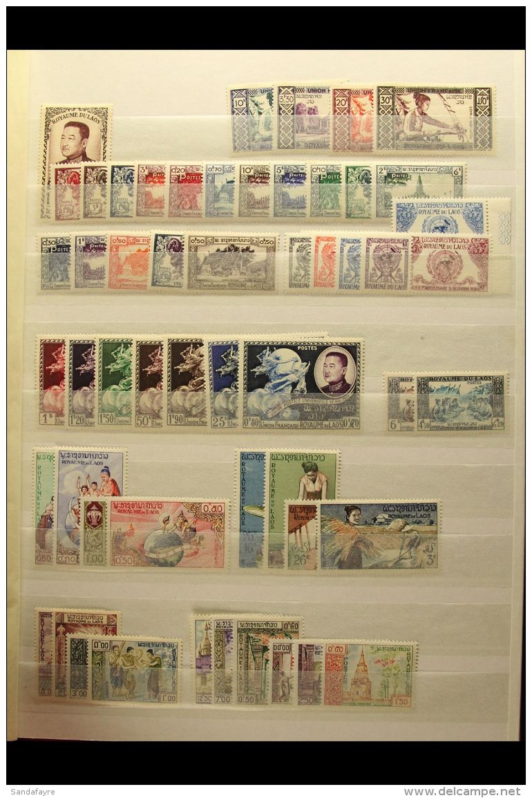 LAOS, LEBANON NEVER HINGED MINT SETS, A Collection In A Stock Book Of Sets Spanning The 1950's To 1980's, All... - Other & Unclassified