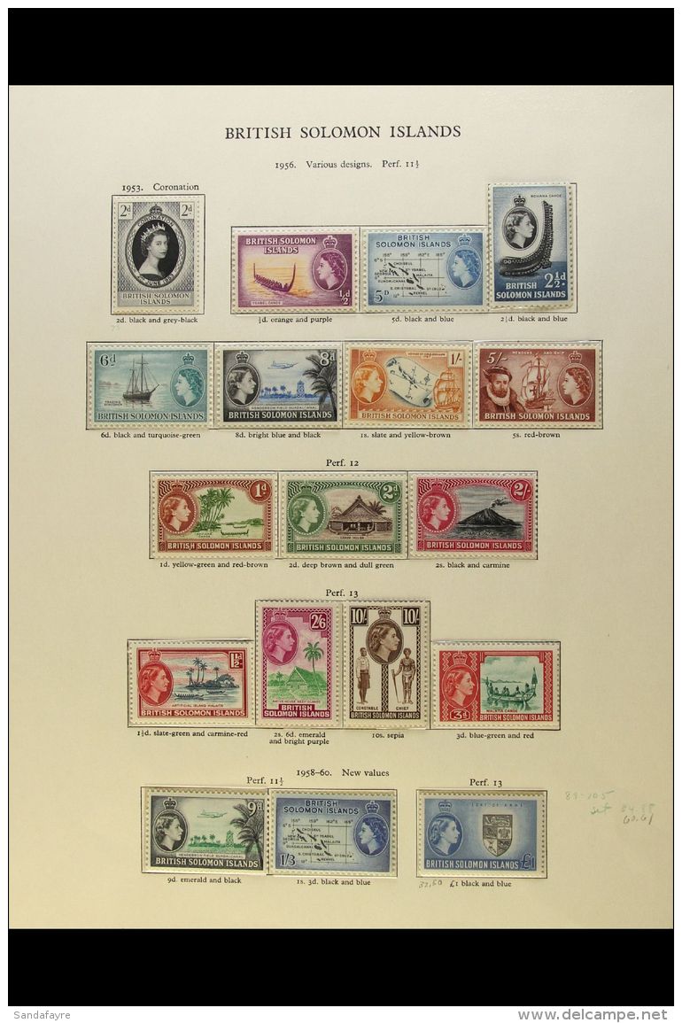 BRITISH COMMONWEALTH - PACIFIC ISLANDS FINE NEVER HINGED MINT QEII COLLECTION With 1952/60 Issues From British... - Andere & Zonder Classificatie