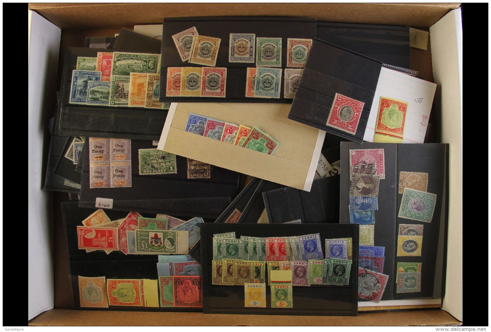 BRITISH COMMONWEALTH - COLLECTOR'S HOARD Shirt Box Accumulation Of Mostly Mint Issues On Stock Cards, Stock Sheets... - Andere & Zonder Classificatie