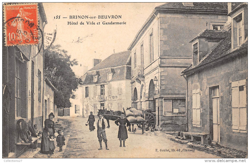 58-BRINON-SUR-BEUVRON- HÔTEL DE VILLE ET GENDARMERIE - Brinon Sur Beuvron