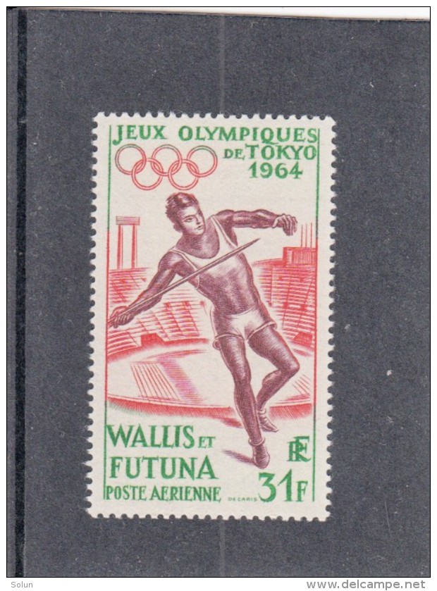 WALLIS AND FUTUNA 1964 AIRMAIL OI OLYMPIC GAMES TOKYO JAPAN 1 STAMP MNH - Unused Stamps