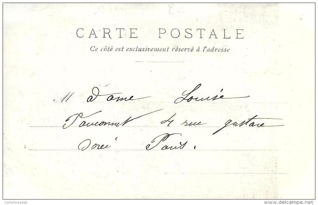 [DC3254] CPA - COPPIA DI INNAMORATI - OMBRELLO - Viaggiata 1903 - Old Postcard - Coppie