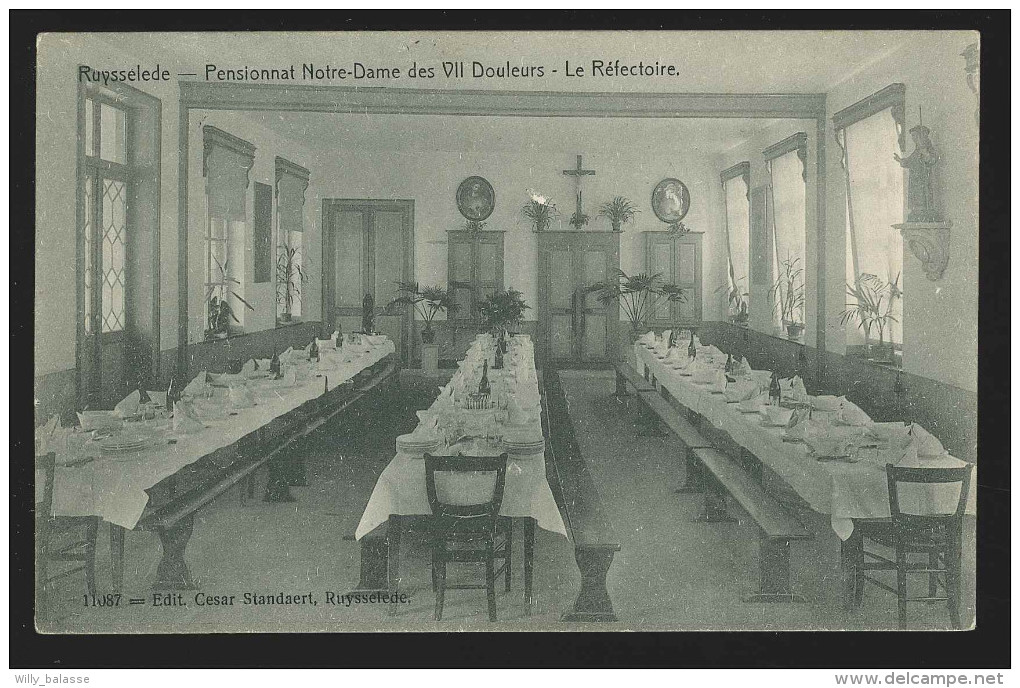 G. CPA - RUISELEDE - RUYSSELEDE - Pensionnat Notre Dame Des VII Douleurs - Le Réfectoire   // - Ruiselede