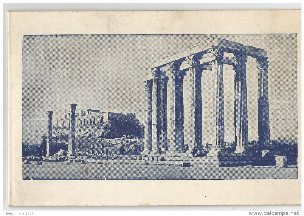 Grèce Grecce - Athènes Meilleurs Voeux 1952 Charalambos Xanthos Représentant Commerce Carte Double - Greece