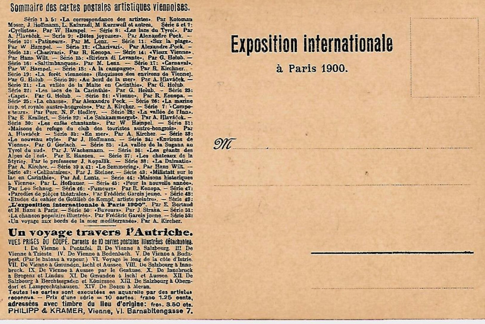 Koloman Moser -  Presentata All'Expo Di Parigi Nel 1900 - Moser