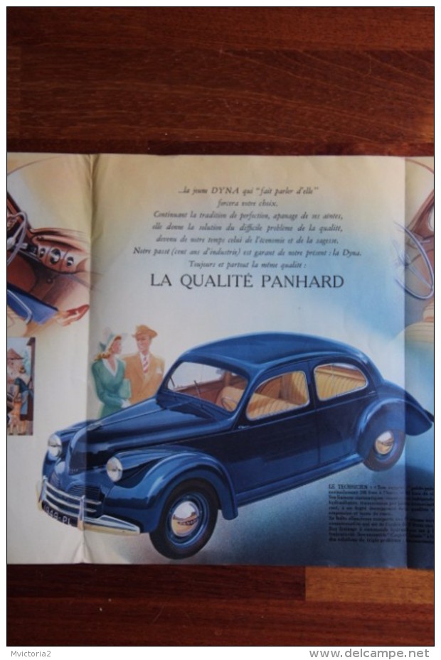 Dépliant Publicitaire Automobile , DYNA PANHARD , - Publicités