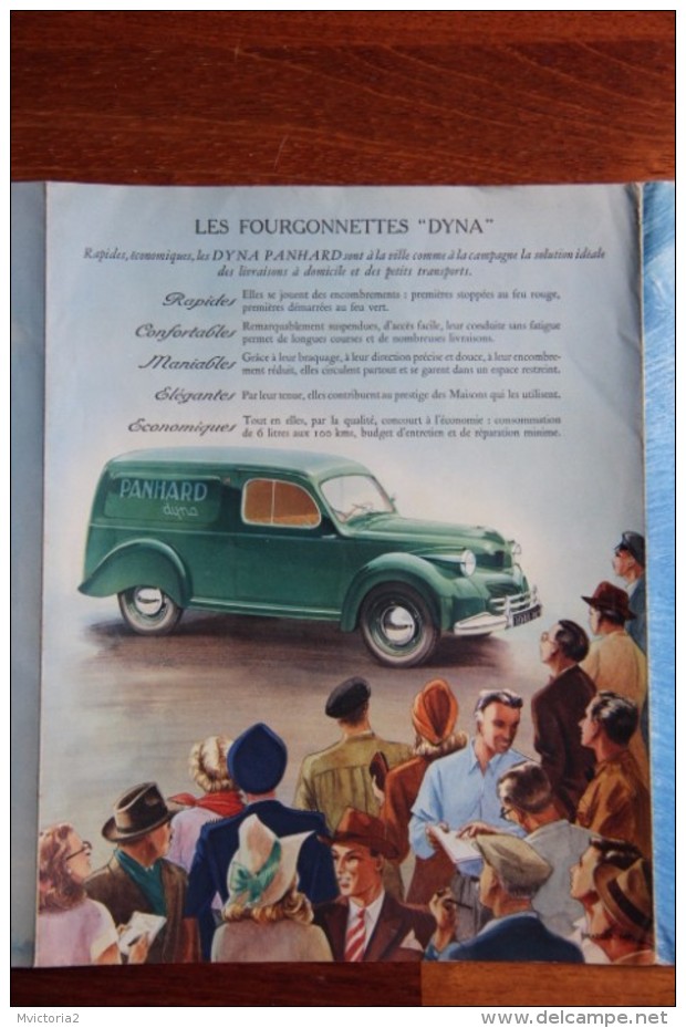 Dépliant Publicitaire Automobile , DYNA PANHARD ,