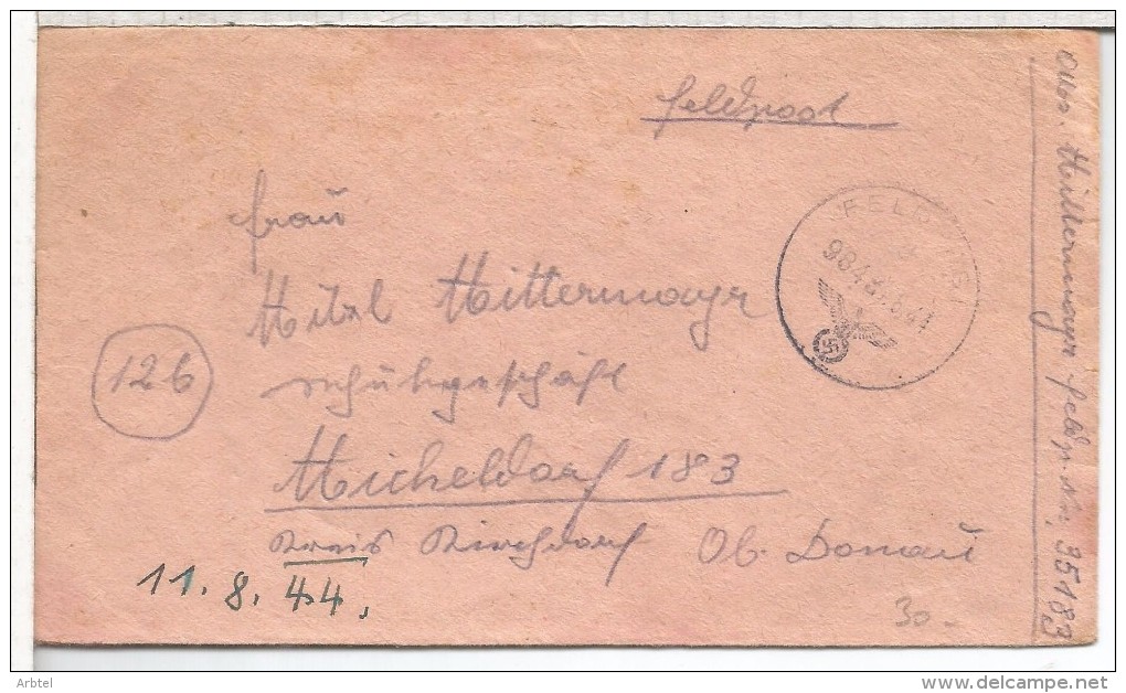 ALEMANIA REICH WW2 FELDPOST 35183 SEGUNDA GUERRA MUNDIAL - Briefe U. Dokumente