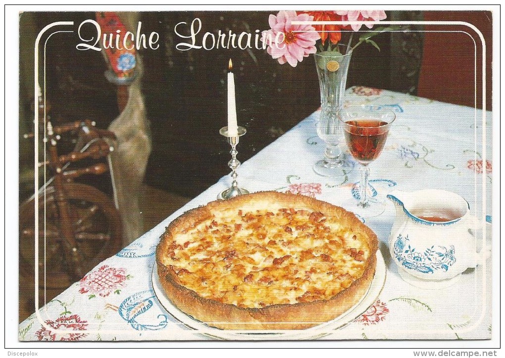 R2863 Quiche Lorraine - Ricetta Recette Recipe / Non Viaggiata - Ricette Di Cucina