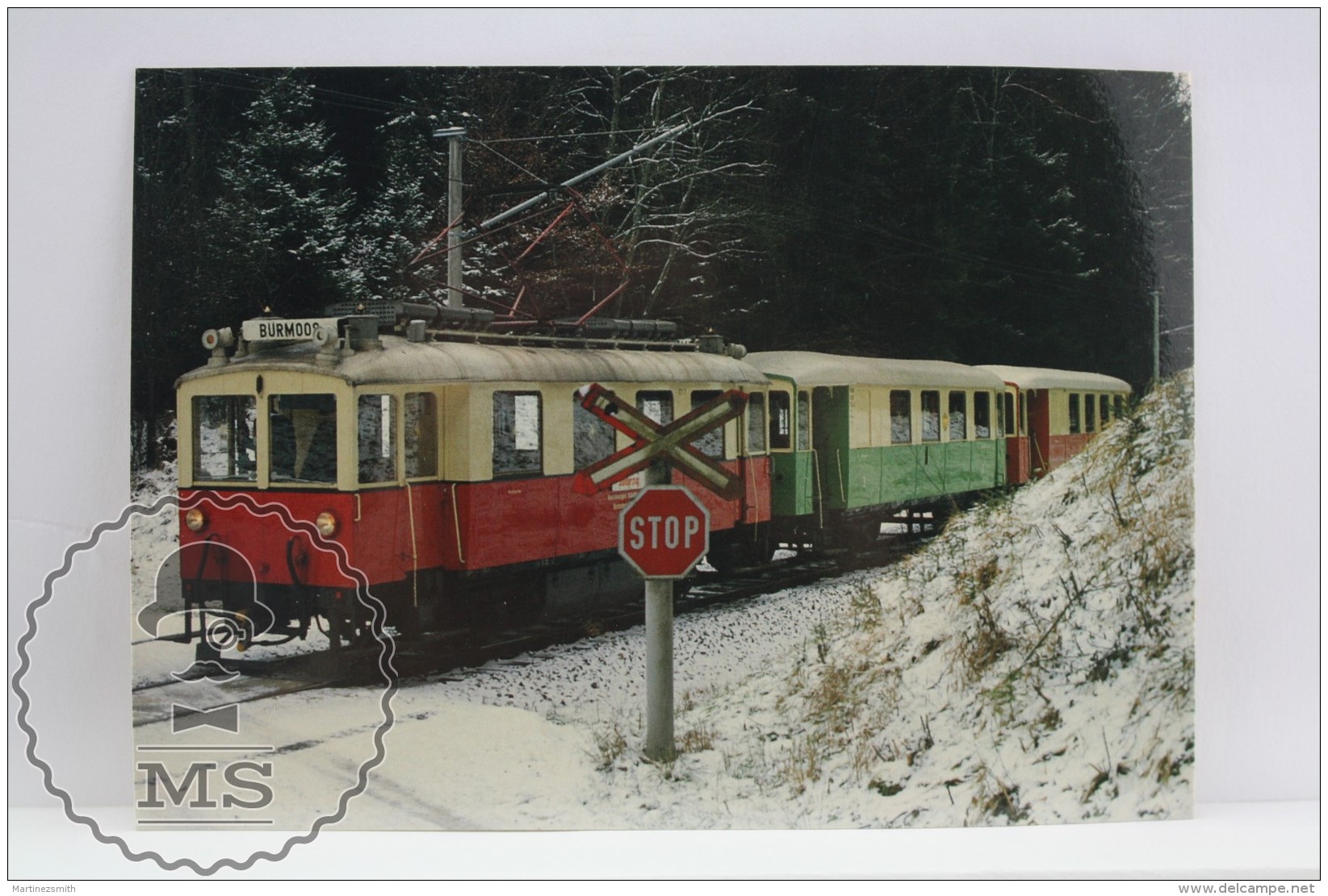 Train Topic Postcard - Salzburger Stadtweke - Vekehrsbetriebe Triebwagen 7 - Trenes