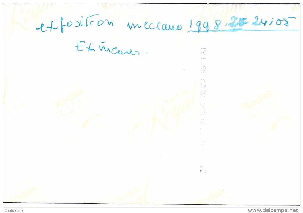 MECCANO LOT 12 PHOTOGRAPHIES EXPOSITION EXINCOUR DOUBS 24.5.1998 HYDRAVION TRAIN - Meccano