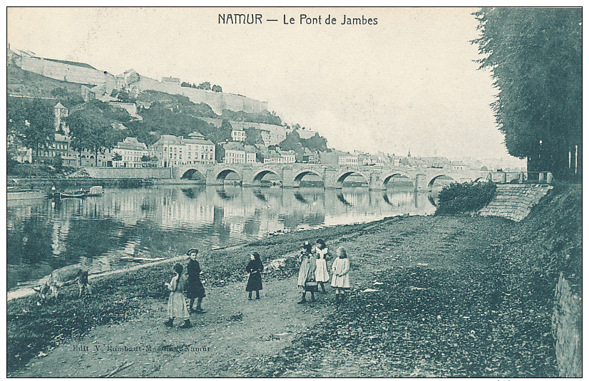 NAMUR - La Ponte De Jambes (enfants) - IPM PARIS - Circa 1910 - Belgium - Excellent - Namur