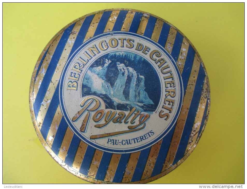 Boite Métallique/Confiserie/Berlingot De Cauterets/Royalty/PAU-CAUTERETS/Vers 1950-1960   BFPP88 - Boîtes