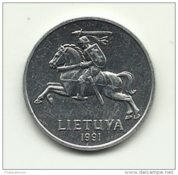 1991 - Lituania 2 Centai       ---- - Litouwen