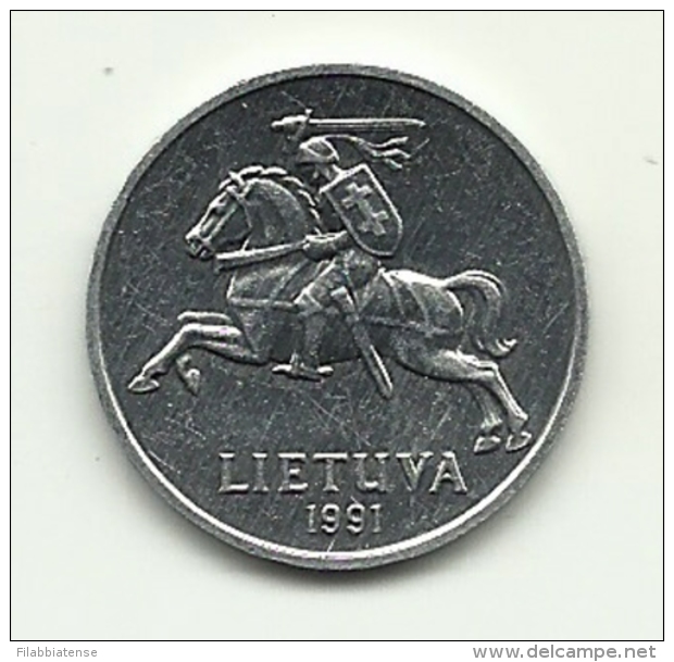 1991 - Lituania 2 Centai       ---- - Lituania