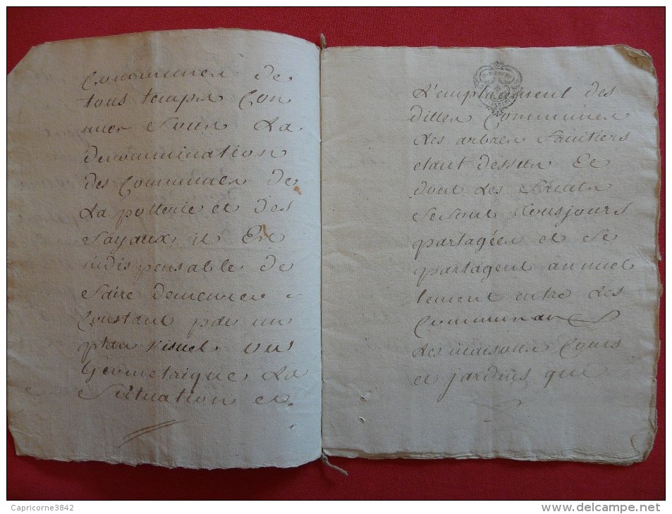 1783 - Acte Notarié - Cachet Généralité De Rouen - Taxe 2 Sols Et 4 Deniers Par Feuille - Document 6 Feuilles - Gebührenstempel, Impoststempel