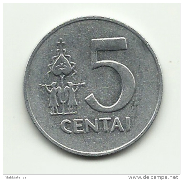 1991 - Lituania 5 Centai       ---- - Litauen