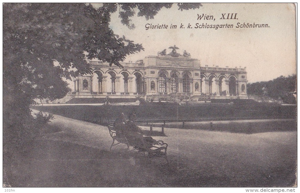 Wien XIII.  Gloriette Im  K.k. Schlossgarten Schonbrunn - Château De Schönbrunn