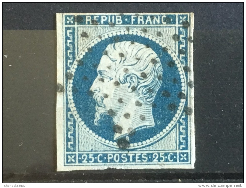 FRANCE  YT 10. Oblitération étoile .1852. Côte 40.00 € - 1852 Louis-Napoleon