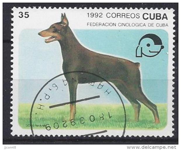 Cuba  1992  Dogs (o) Dobermann - Used Stamps