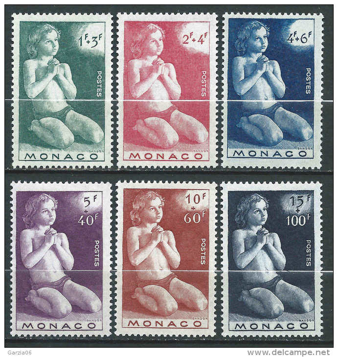 Monaco - 1946 - Oeuvres Charitables - N° 287 à 292  - Neufs **/MNH - Nuovi