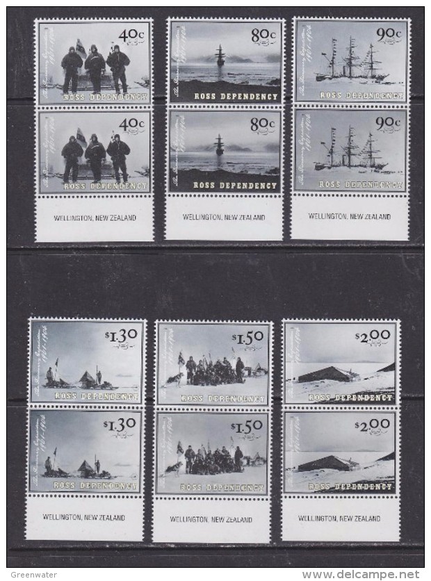 Ross Dependency 2002 The Discovery Expedition 6v  Pair )** Mnh (32176A) - Ongebruikt