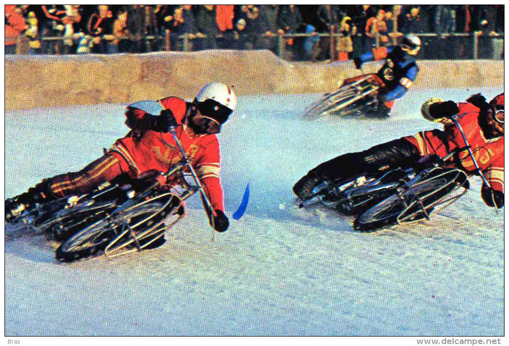 CPM  Sport Moto Sur Glace Alexand Cherbakov - Autres & Non Classés