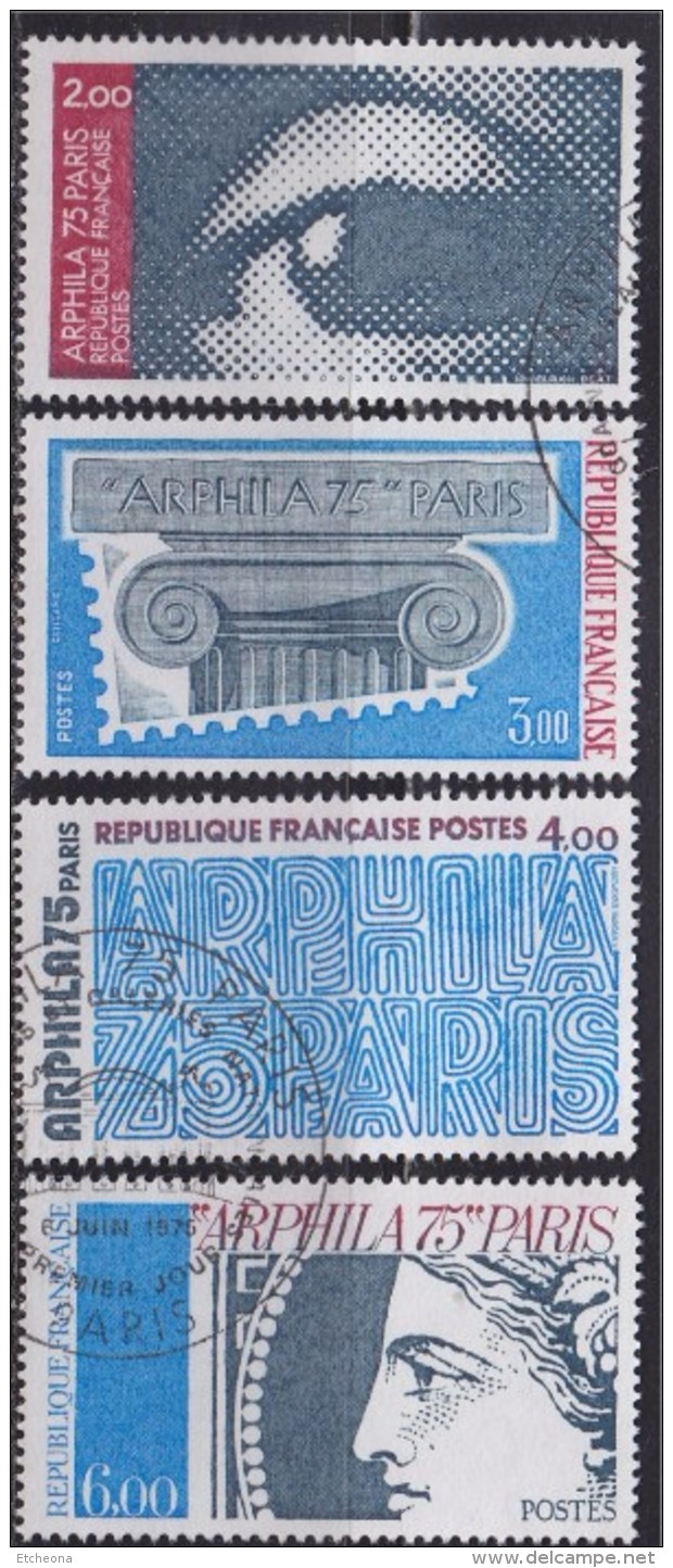 = Arphila75 Exposition Philatélique Internationale, Art Et Philatélie, Colloque International, 1834 1835 1836 1837 - Used Stamps