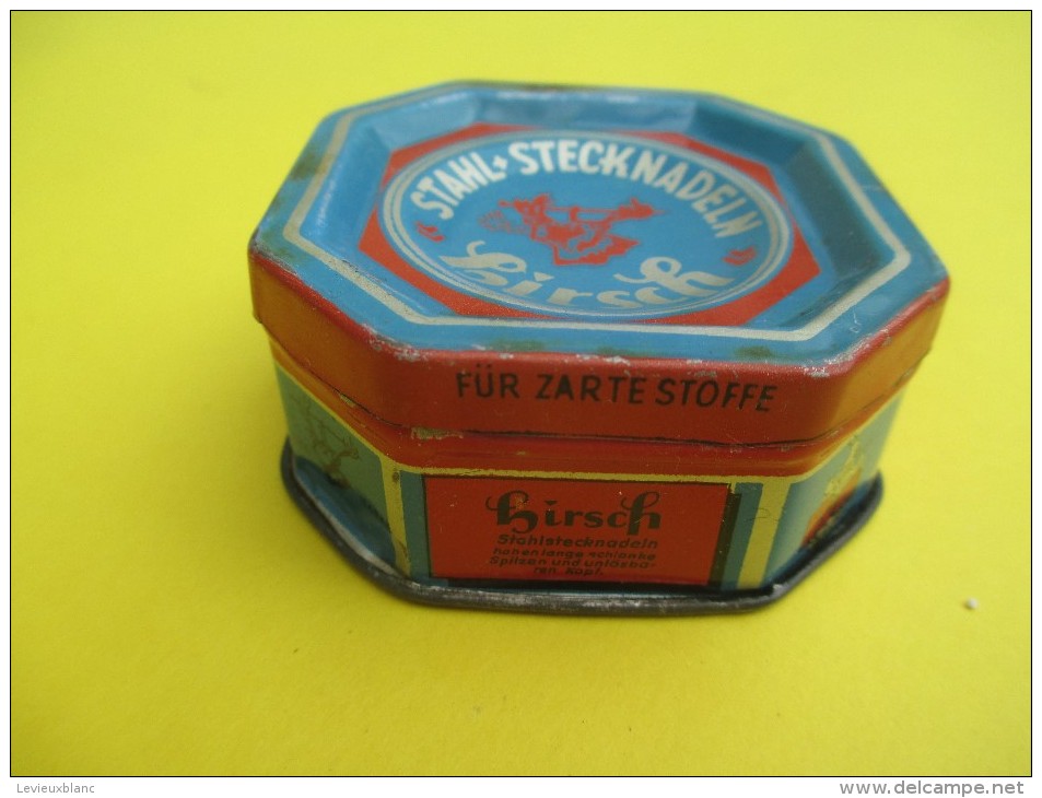 Boite Métallique/ 50 Grammes D'aiguilles N°6/Stahl-Stecknadeln/HIRSCH//Vers 1950-1960   BFPP86 - Dozen