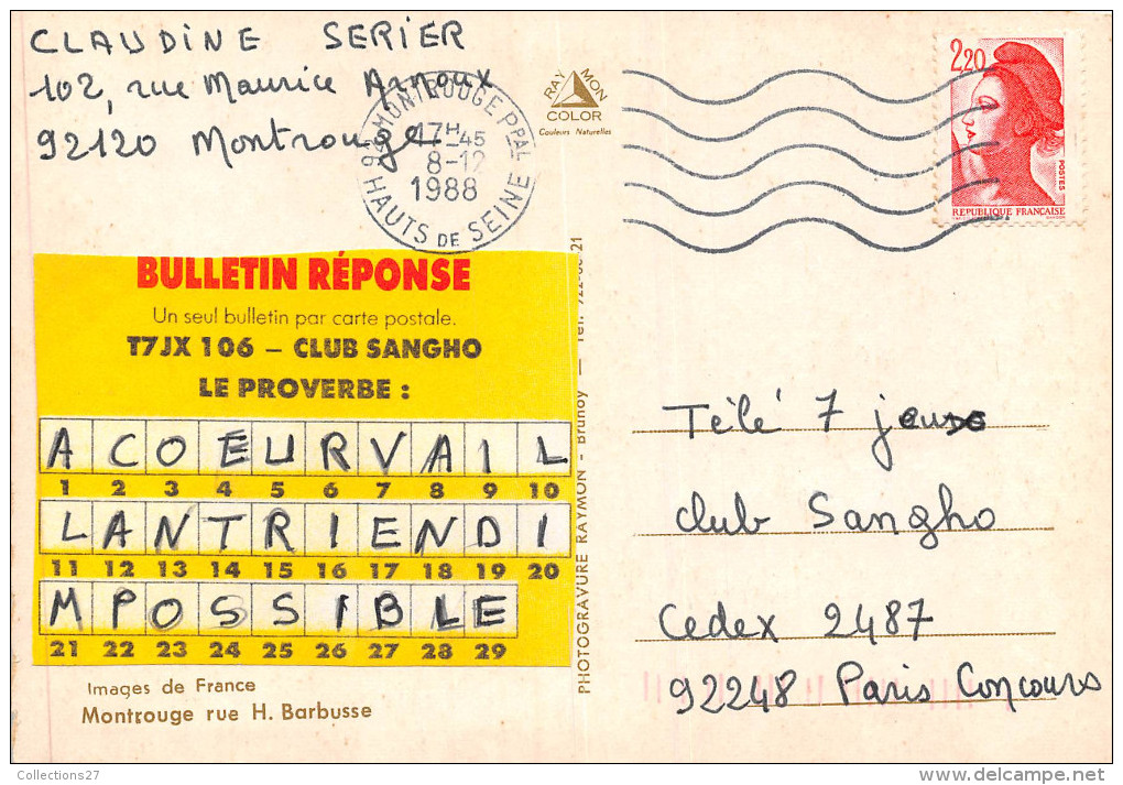 92-MONTROUGE- RUE HENRI BARBUSSE - Montrouge