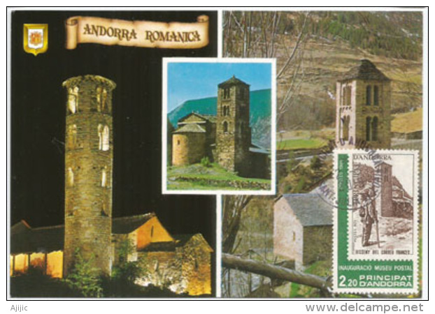 ANDORRE. Andorra Romanica, Chapelles De Style Roman,  Carte-maximum - Maximumkarten (MC)
