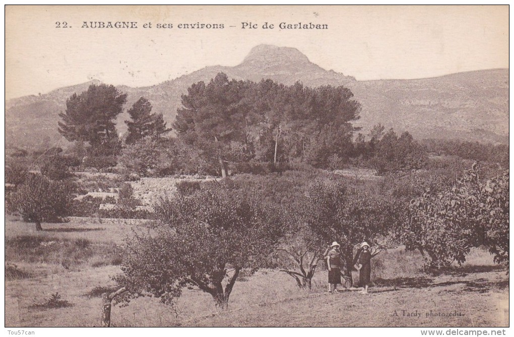 AUBAGNE - BOUCHES DU RHÔNE  - (13)  -  PEU COURANTE CPA ANIMÉE DE 1929. - Aubagne