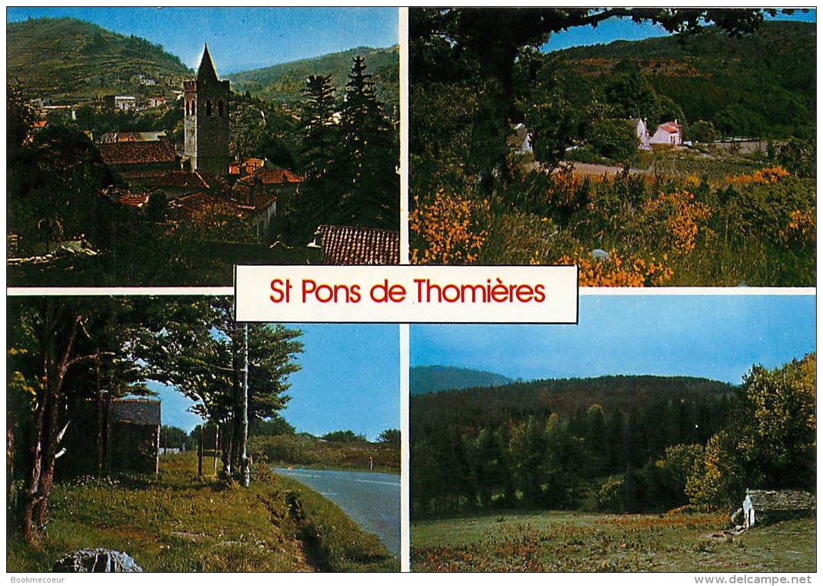 34     ST PONS DE THOMIERES  DIFFERENTES VUES - Saint-Pons-de-Thomières