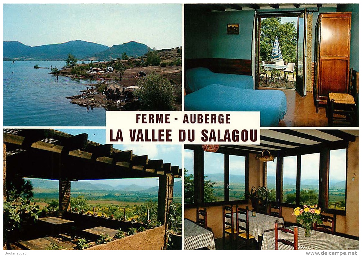 34   LA VALLEE DU SALAGOU  FERME AUBERGE J. ET L.  DELAGE    SALASC  ROUTE DE MAS CANET - Clermont L'Hérault