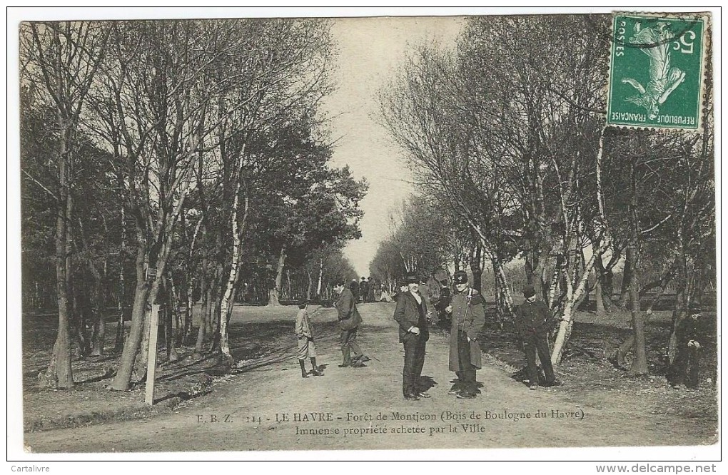 LE HAVRE - Forêt De Montjeon (Bois De Boulogne Du Havre) - Immense Propriété Achetée Par La Ville. Animée. - Forêt De Montgeon