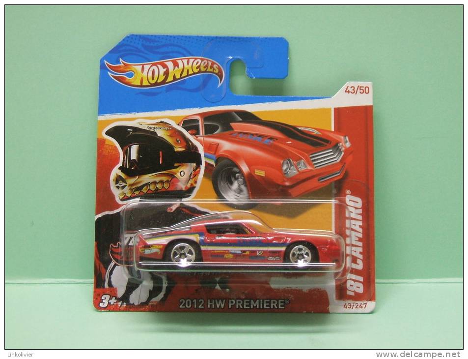 CHEVROLET CAMARO ´81 - 2012 HW Première - HOTWHEELS Hot Wheels Mattel 1/64 EU Blister - HotWheels