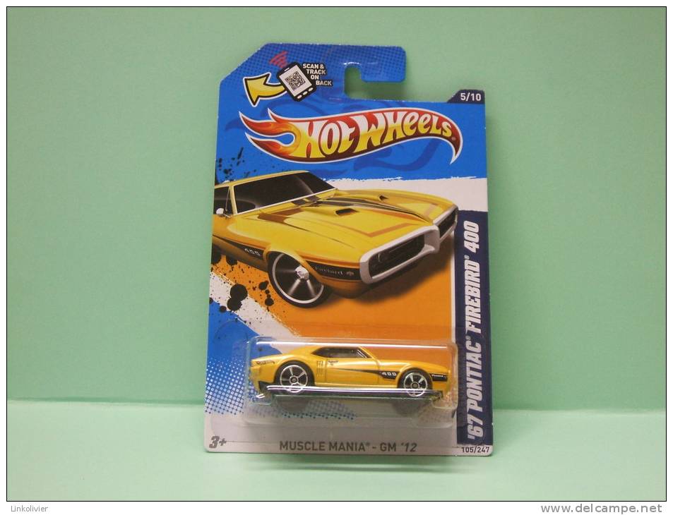 PONTIAC FIREBIRD 400 ´67 - Muscle Mania GM 2012 - HOTWHEELS Hot Wheels Mattel 1/64 US Blister - HotWheels