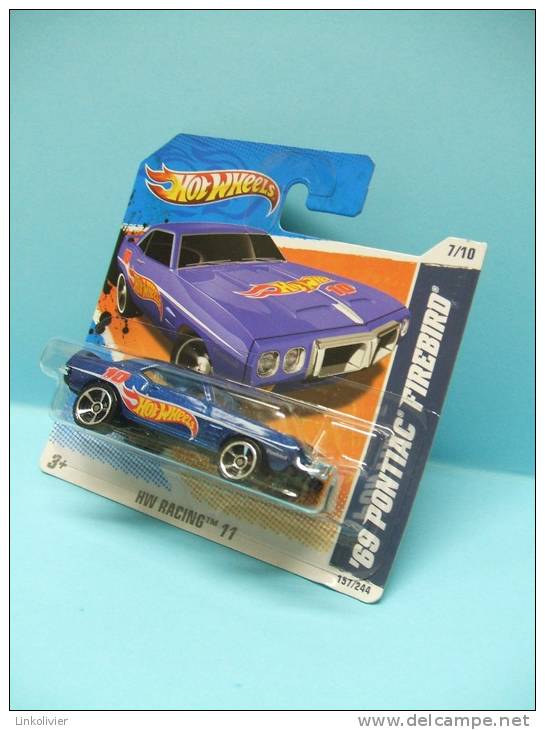 PONTIAC FIREBIRD ´69 - HW Racing 2011 - HOTWHEELS Hot Wheels Mattel 1/64 EU Blister - HotWheels