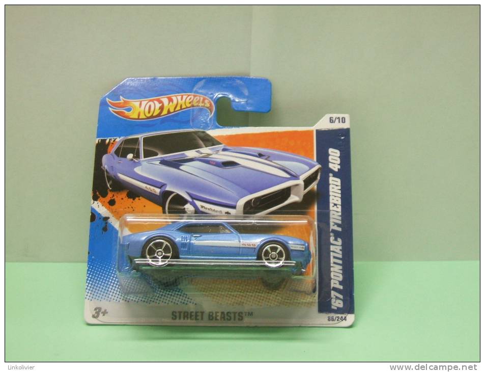 PONTIAC FIREBIRD 400 ´67 - Street Beasts 2011 - HOTWHEELS Hot Wheels Mattel 1/64 EU Blister - HotWheels