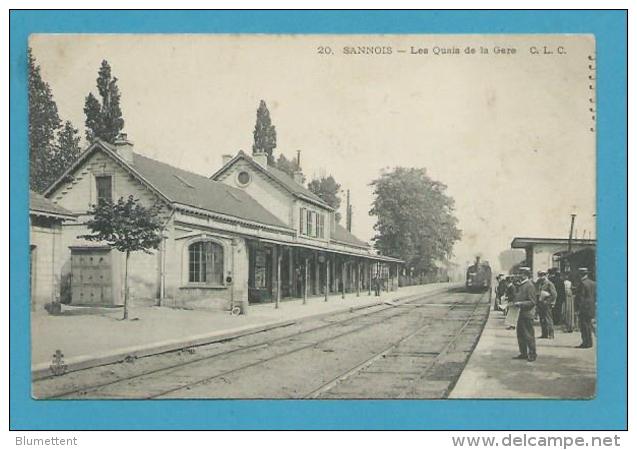 CPA Chemin De Fer Arrivée Du Train En Gare De SANNOIS 95 - Sannois