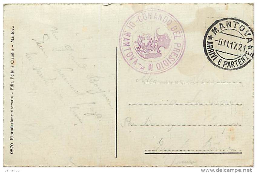 Pays Div -italie -italy- Italia - Ref G188- Saluti Da Mantova  - Carte Bon Etat - - Autres & Non Classés