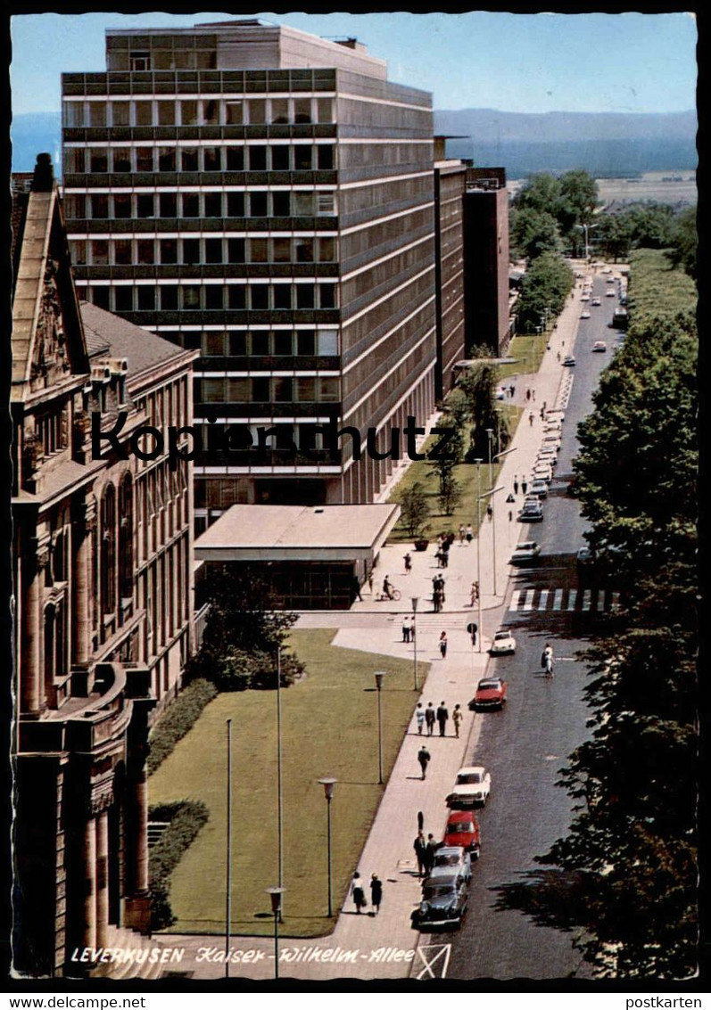 ÄLTERE POSTKARTE LEVERKUSEN KAISER-WILHELM-ALLEE Wiesdorf Ansichtskarte Postcard Cpa AK - Leverkusen