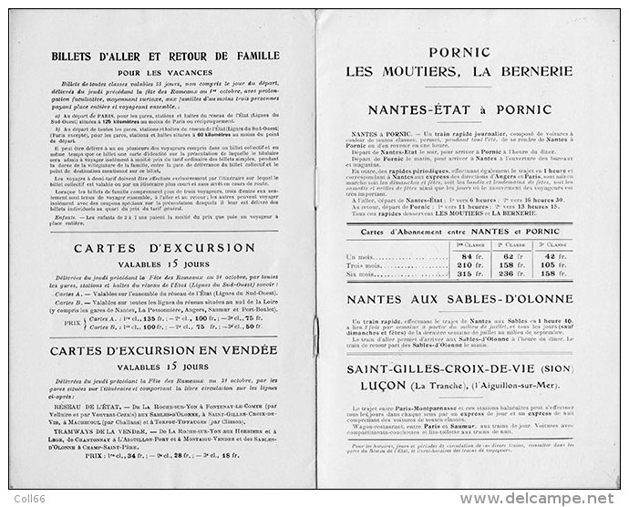 1913 Livret L Publicité Chemins De Fer De L'Etat Plages De L'ocean Constant Duval Illustrateur Editeur Mayeux &amp; Fils - Other & Unclassified