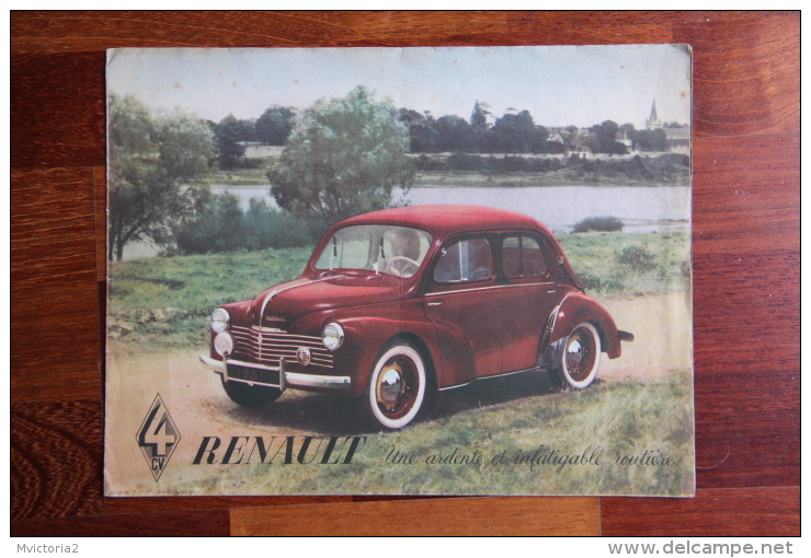 Dépliant Publicitaire Automobile , RENAULT 4 CV - Publicités