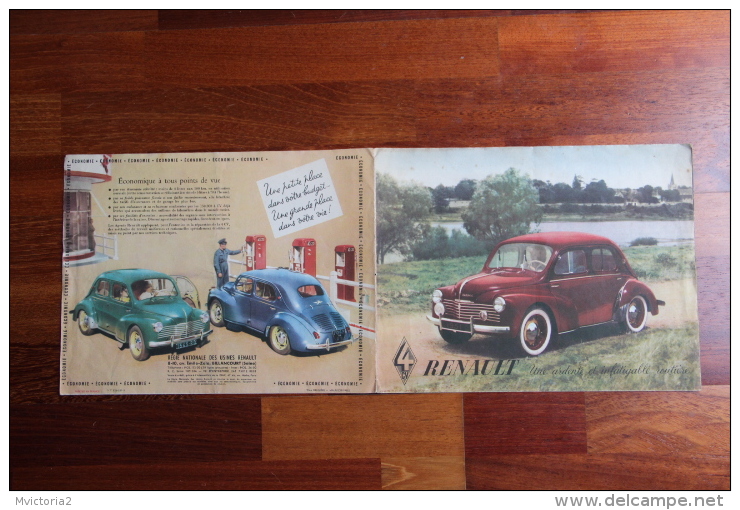 Dépliant Publicitaire Automobile , RENAULT 4 CV